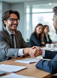 Professional on laptop